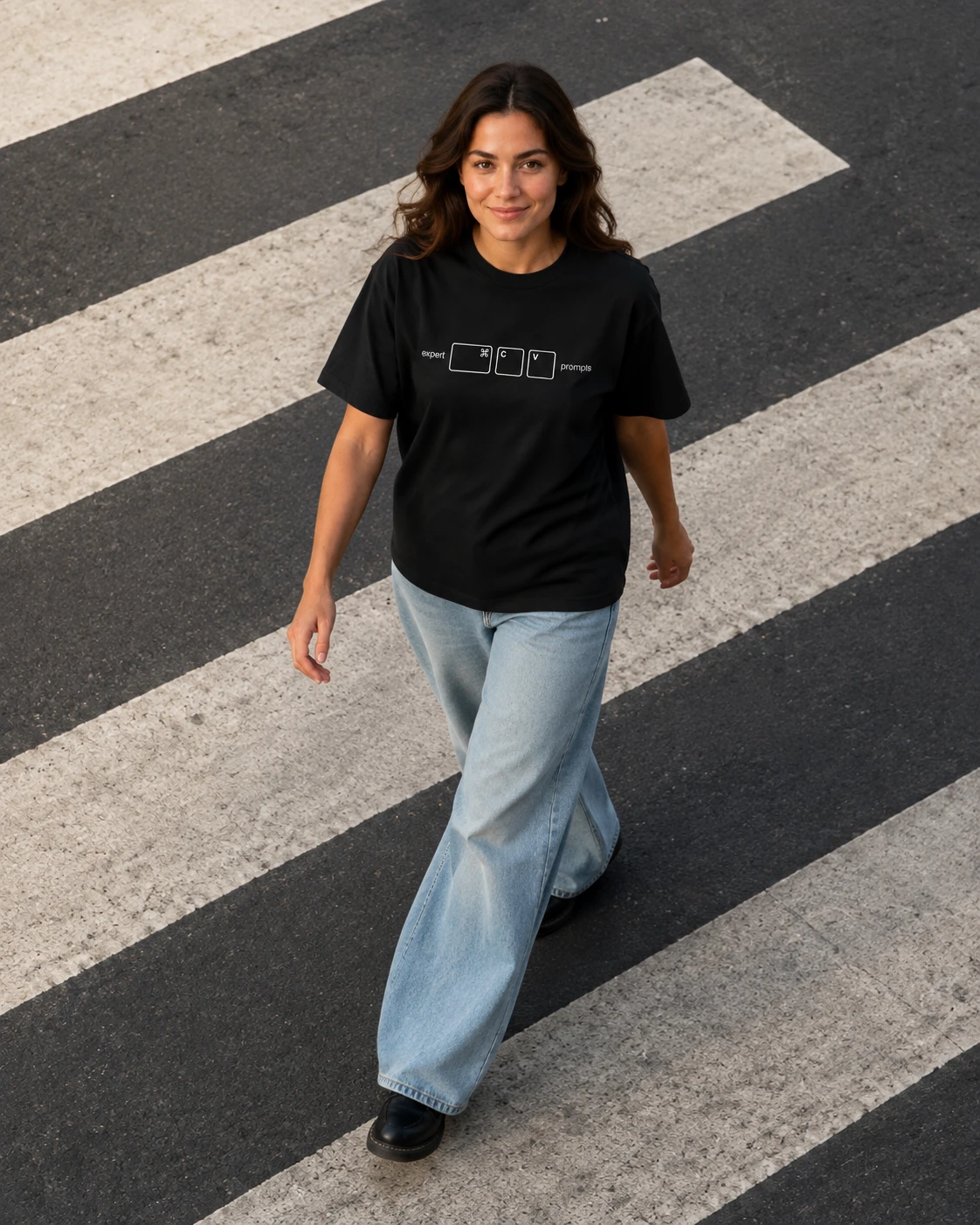 A custom printed tee